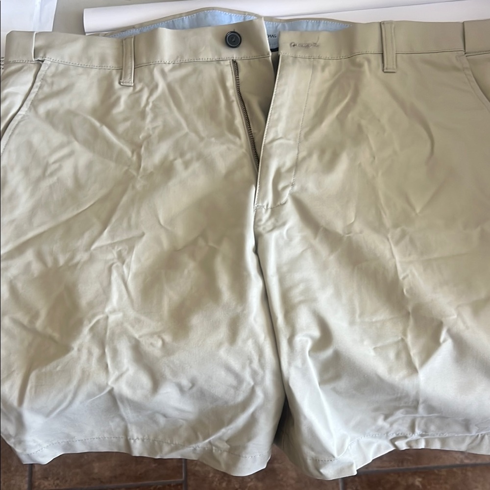Croft & Barrow Tan Flat Front Shorts